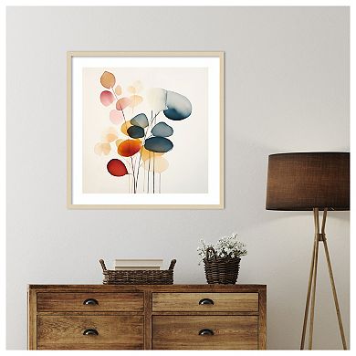 Fluid Floral Artistry II by Irena Orlov Wood Framed Wall Art Print