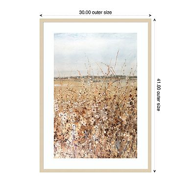 Ochre Landscape II by Tim Otoole Wood Framed Wall Art Print