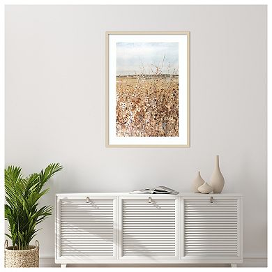 Ochre Landscape II by Tim Otoole Wood Framed Wall Art Print