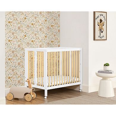 Delta Children Mia Portable Folding Mini Crib & 1.5-Inch Mattress Set