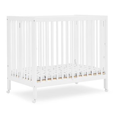Delta Children Mia Portable Folding Mini Crib 1.5 Inch Mattress Set