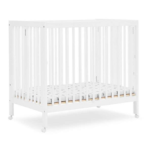 Delta Children Mia Portable Folding Mini Crib 1.5 Inch Mattress Set