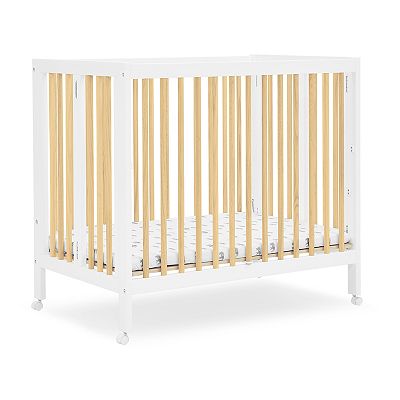 Delta Children Mia Portable Folding Mini Crib Mattress Set