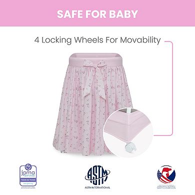 Delta Children Flora Gliding Bassinet