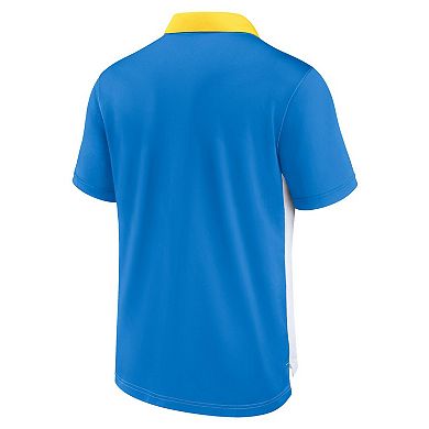 Men's Nike White/Powder Blue Los Angeles Chargers Rewind Pique Polo