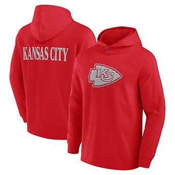 Men's Fanatics Red Kansas City Chiefs Elements Hoodie Long Sleeve T-Shirt
