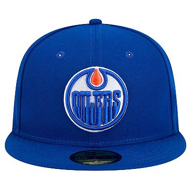 Men's New Era Royal Edmonton Oilers Core 59FIFTY Fitted Hat