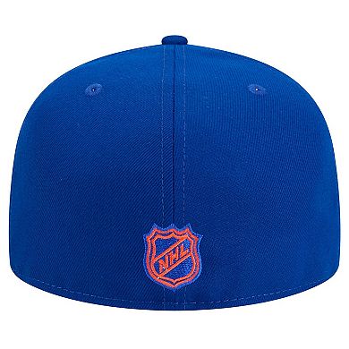 Men's New Era Royal Edmonton Oilers Core 59FIFTY Fitted Hat