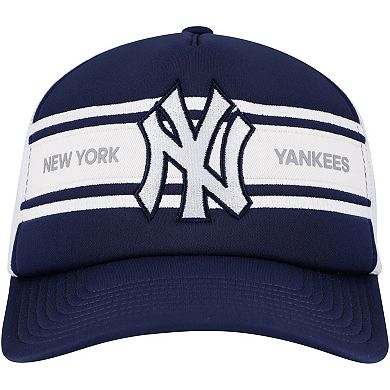 Men's Navy New York Yankees Sideline Trucker Adjustable Hat