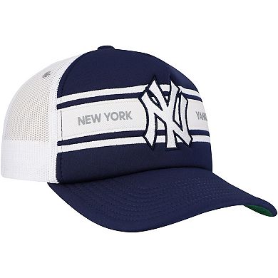 Men's Navy New York Yankees Sideline Trucker Adjustable Hat