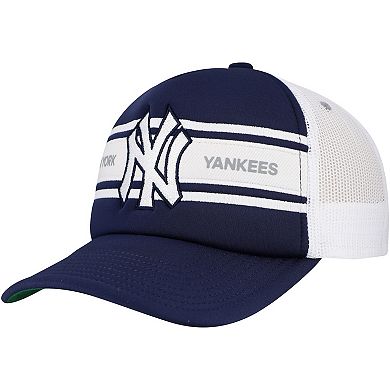 Men's Navy New York Yankees Sideline Trucker Adjustable Hat