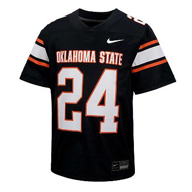 Youth Nike #24 Black Oklahoma State Cowboys Untouchable Football Jersey