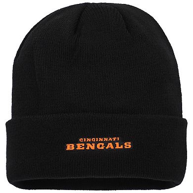 Youth Black Cincinnati Bengals Basic Cuffed Knit Hat