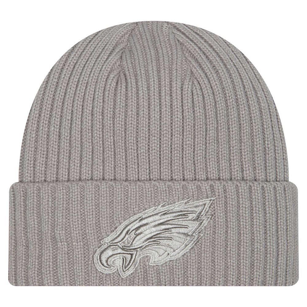 Men's New Era Gray Philadelphia Eagles Color Pack Cuffed Knit Hat