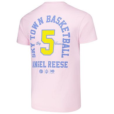 Unisex Angel Reese Pink Chicago Sky Player ID Arch T-Shirt