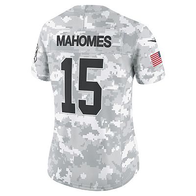 Women s Nike Patrick Mahomes Arctic Camo Kansas City Chiefs 2024 Salute to Service Limited Jersey