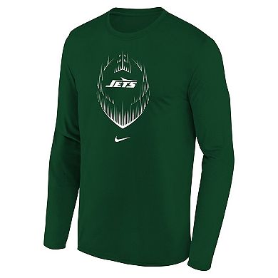 Youth Nike Green New York Jets Legend Icon Long Sleeve T-Shirt