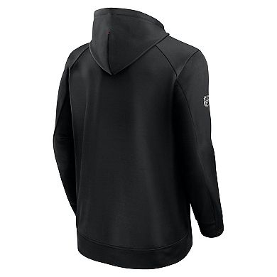 Men's Fanatics Black New Jersey Devils Authentic Pro Rink Fleece Pullover Hoodie