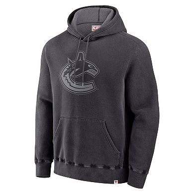 Men's Fanatics Black Vancouver Canucks Made in Canada Pullover Hoodie