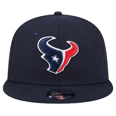 Youth New Era Navy Houston Texans Main Trucker Snapback Hat