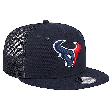 Youth New Era Navy Houston Texans Main Trucker Snapback Hat