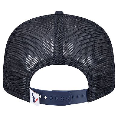 Youth New Era Navy Houston Texans Main Trucker Snapback Hat