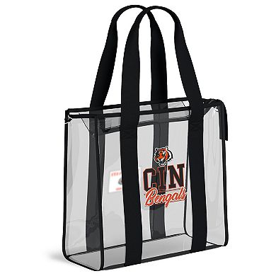 WEAR by Erin Andrews Cincinnati Bengals Stadium Tote Bag with Team Color Trim