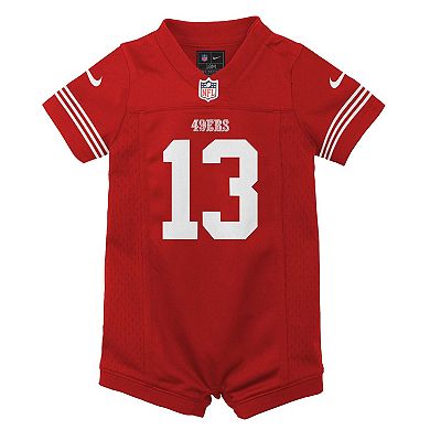 Newborn & Infant Nike Brock Purdy Scarlet San Francisco 49ers Game Romper Jersey