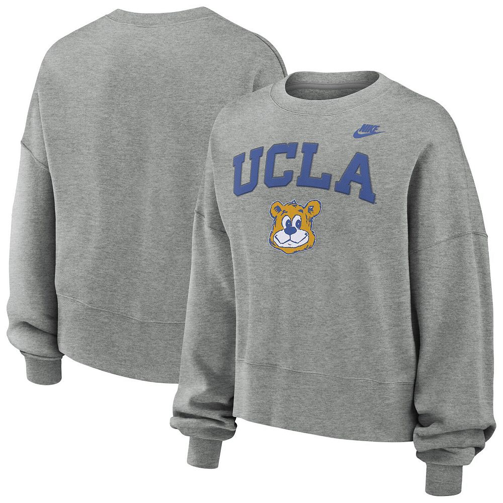 Women's Nike Heather Gray UCLA Bruins Legacy Fleece Classic Arch