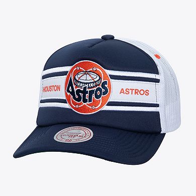 Men's Navy Houston Astros Sideline Trucker Adjustable Hat