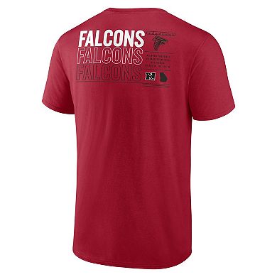 Men's Fanatics Red Atlanta Falcons Repeat Stats T-Shirt