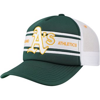 Men's  Green Oakland Athletics Sideline Trucker Adjustable Hat