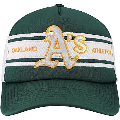 Men's Green Oakland Athletics Sideline Trucker Adjustable Hat