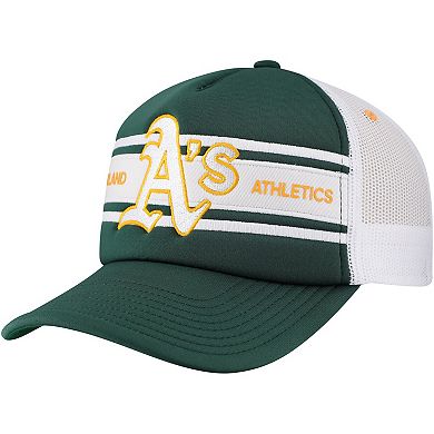 Men's Green Oakland Athletics Sideline Trucker Adjustable Hat