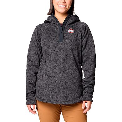 Women's Columbia Gray Ohio State Buckeyes Sweater Weather Raglan Pullover Hoodie