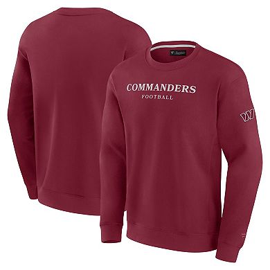 Unisex Fanatics Burgundy Washington Commanders Elements Unlimited Fleece Pullover Sweatshirt