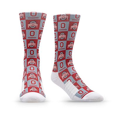 Unisex Strideline Ohio State Buckeyes Premium 70's Bedding Crew Socks