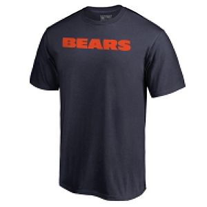 Men's Nike Heathered Gray Chicago Bears Primary Logo T-Shirt