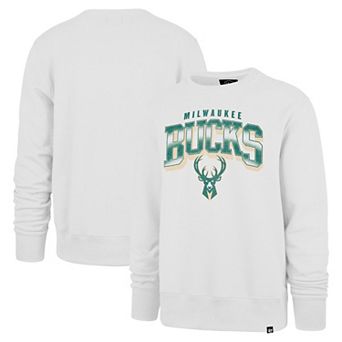 Men's '47 Gray Milwaukee Bucks First Rate Franklin Long Sleeve T-Shirt