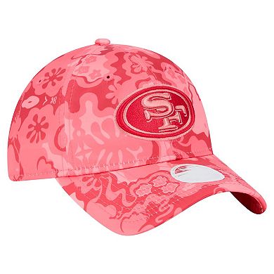 Women's New Era Scarlet San Francisco 49ers Trippy 9TWENTY Adjustable Hat