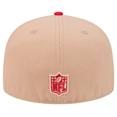 Men's New Era Tan San Francisco 49ers Logo Main 59FIFTY Fitted Hat