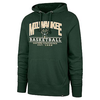Unisex '47 Hunter Green Milwaukee Bucks Good Call Headline Pullover Hoodie