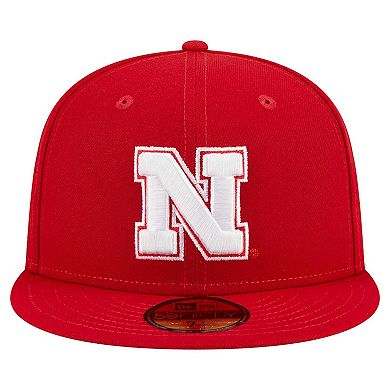Men's New Era Scarlet Nebraska Huskers 59FIFTY Fitted Hat