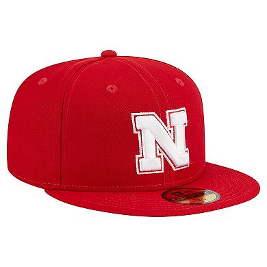 Men's New Era Scarlet Nebraska Huskers 59FIFTY Fitted Hat