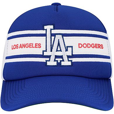 Men's Royal Los Angeles Dodgers Sideline Trucker Adjustable Hat