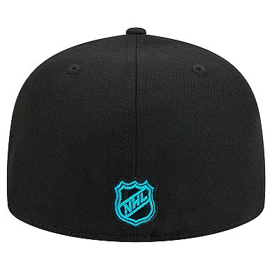 Men's New Era Black San Jose Sharks Core 59FIFTY Fitted Hat