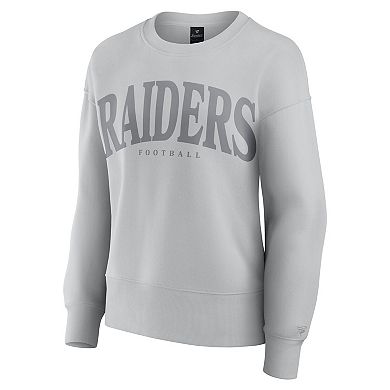 Women's Fanatics Gray Las Vegas Raiders Elements Pullover Sweatshirt