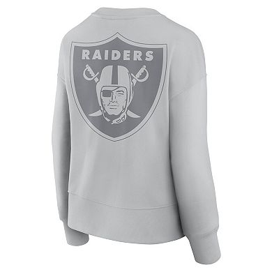 Women's Fanatics Gray Las Vegas Raiders Elements Pullover Sweatshirt