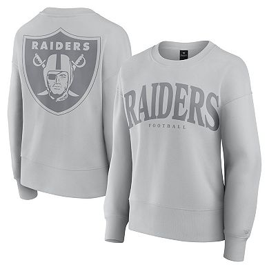 Women's Fanatics Gray Las Vegas Raiders Elements Pullover Sweatshirt