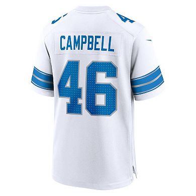 Men's Nike Jack Campbell White Detroit Lions White Game Jersey